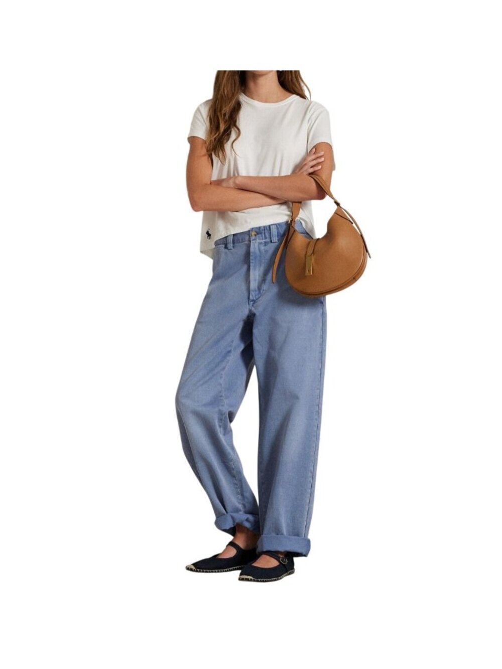 NWT Polo Ralph Lauren Petite Light Blue Straight-Leg Chino Pants 2P MSRP $198